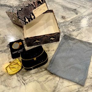 Judith Lieberman black rhinestone petite purse.